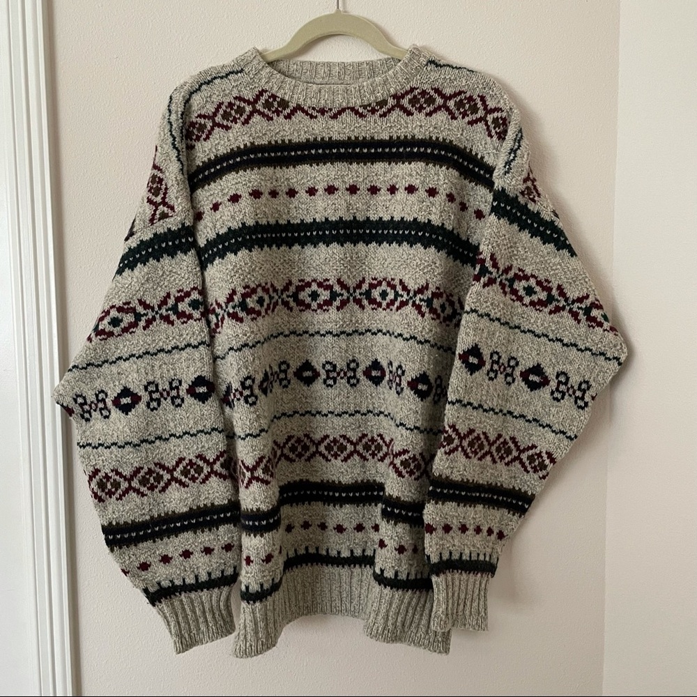 L.L. Bean VINTAGE Wool Fair Isle Sweater